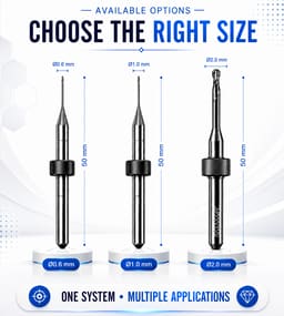 Labodent Zirconia Milling Burs DC (UP3D Type) - 7