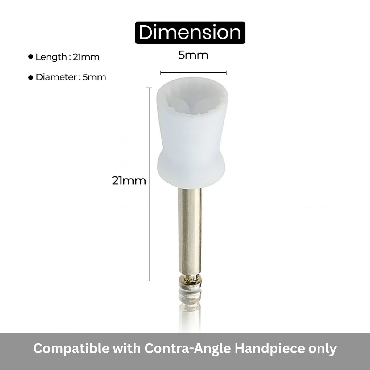 Cotisen Prophy Polishing Cups - Latch Type (White Color) (Pack of 100)