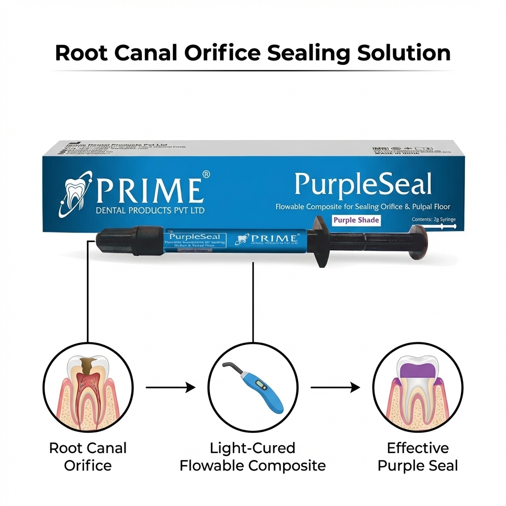 Prime Dental PurpleSeal Flowable Composite For Orifice Sealing