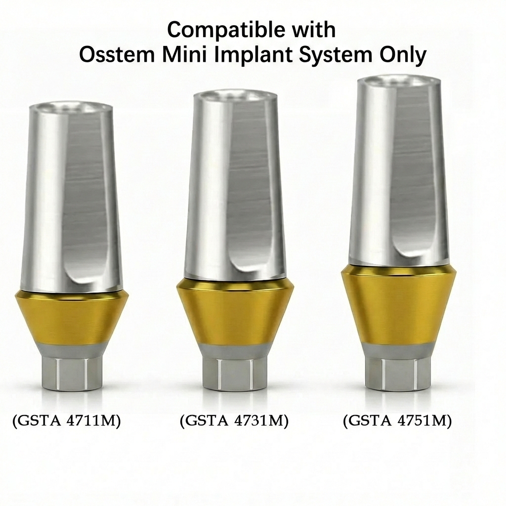 Dentaltech Straight Abutments Mini - Osstem Mini Implant Compatible