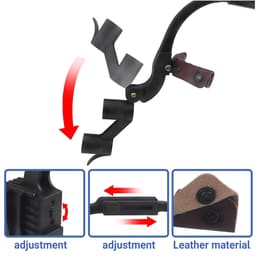 EndoKing Head-Mounted Interchangeable Surgical Loupes (2.5x, 3.5x, 6x) With LED and Magnifying Glasses (1.5x, 2x, 2.5x, 3x) - 17
