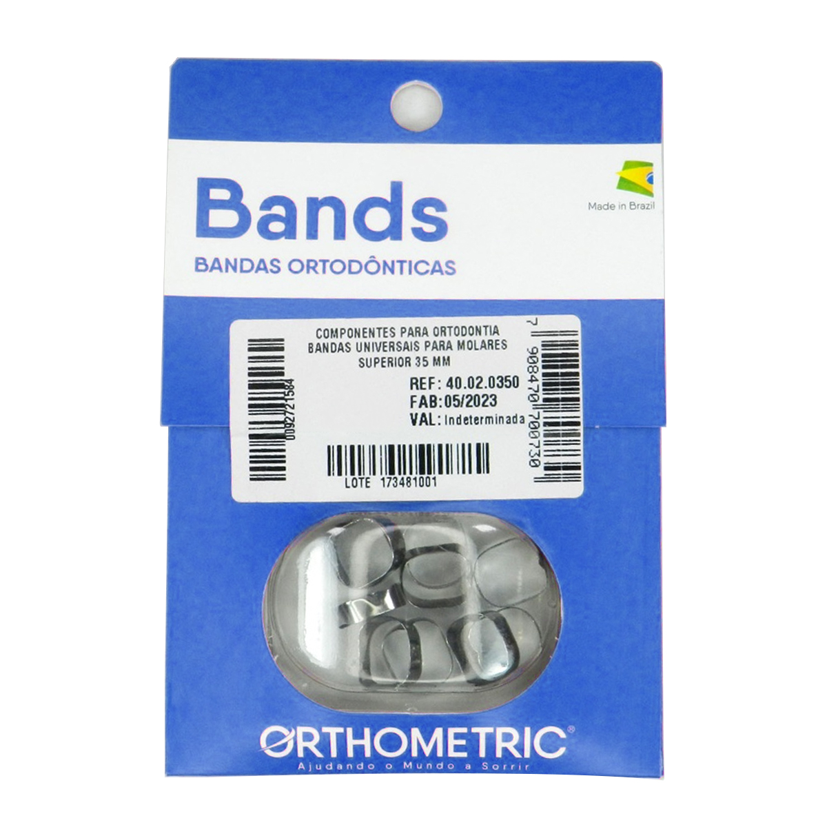 OrthoMetric Plain Ortho Bands - Size 33 Lower - (40.01.0330)