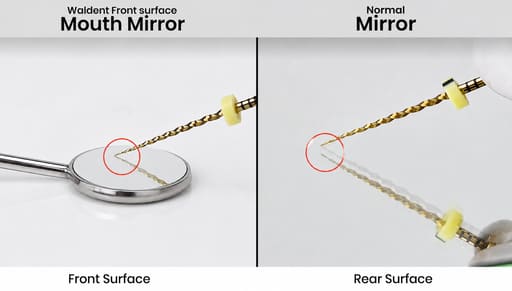 Waldent Wal-Vision Rhodium Coated Mouth Mirror Tops (Pack of 1)