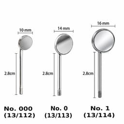 Waldent Wal-Vision Rhodium Coated Mouth Mirror Tops (Pack of 1) - 2