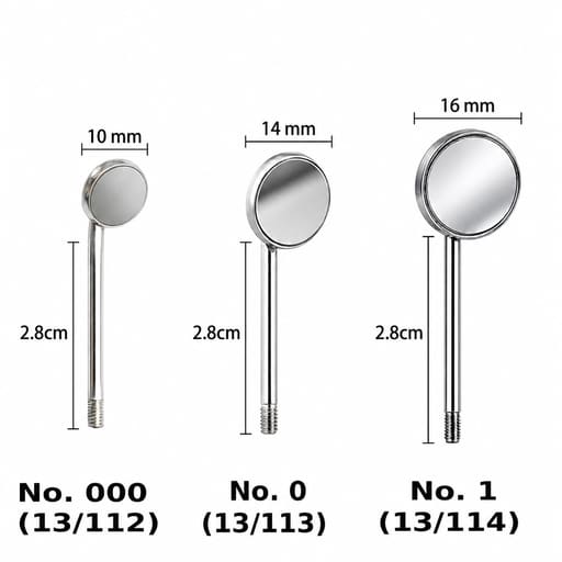 Waldent Wal-Vision Rhodium Coated Mouth Mirror Tops (Pack of 1)