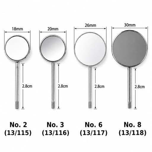 Waldent Wal-Vision Rhodium Coated Mouth Mirror Tops (Pack of 1)