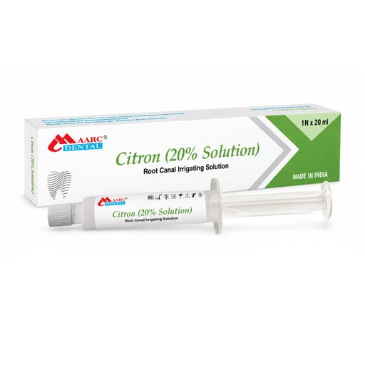 Maarc Citron 20% Citric Acid Solution For Root Canal Irrigation Syringe (20 ml) (3022/020)