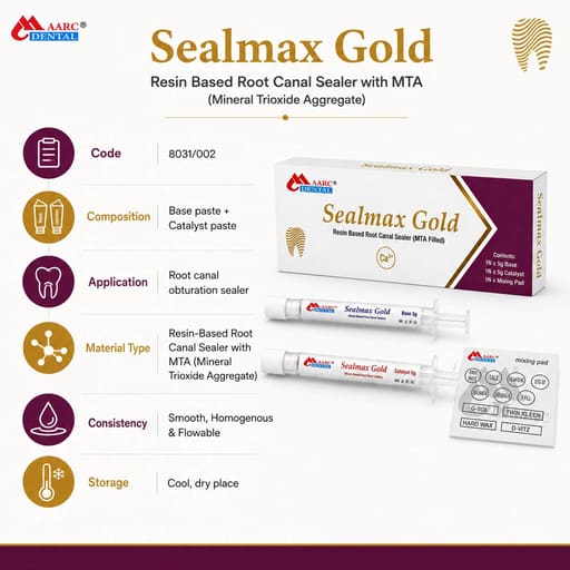 Maarc Sealmax Gold MTA Filled Resin Based Root Canal Sealer (8031/002)