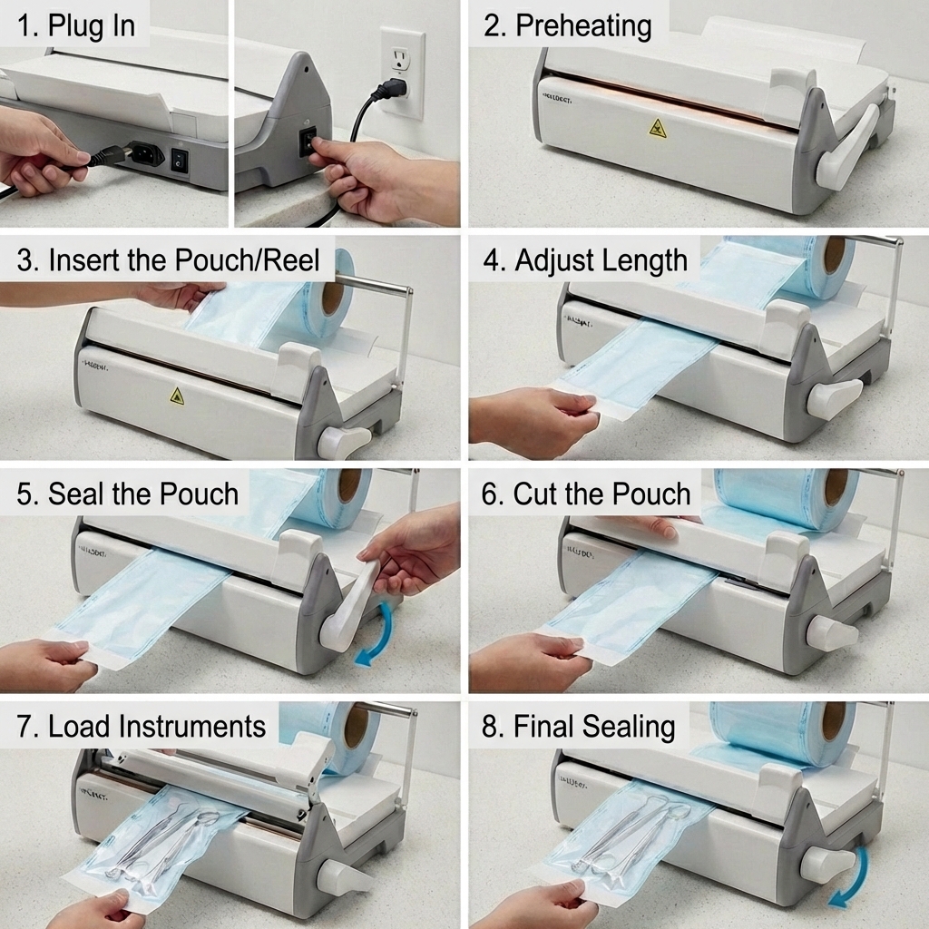 Waldent Sterilization Reels & Pouches Sealing Machine