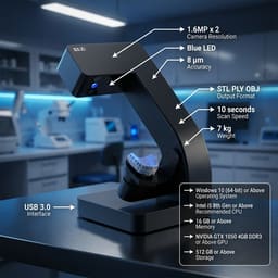 BLZ Dental LS100 3D Lab Scanner - 3