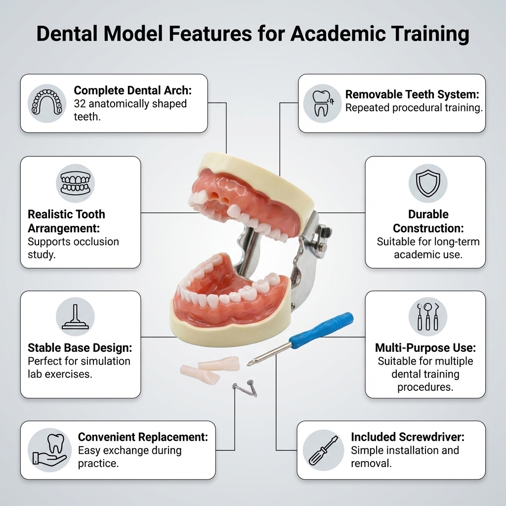 iDENTical Nissin Type Typodont Jaw Set TJMA09