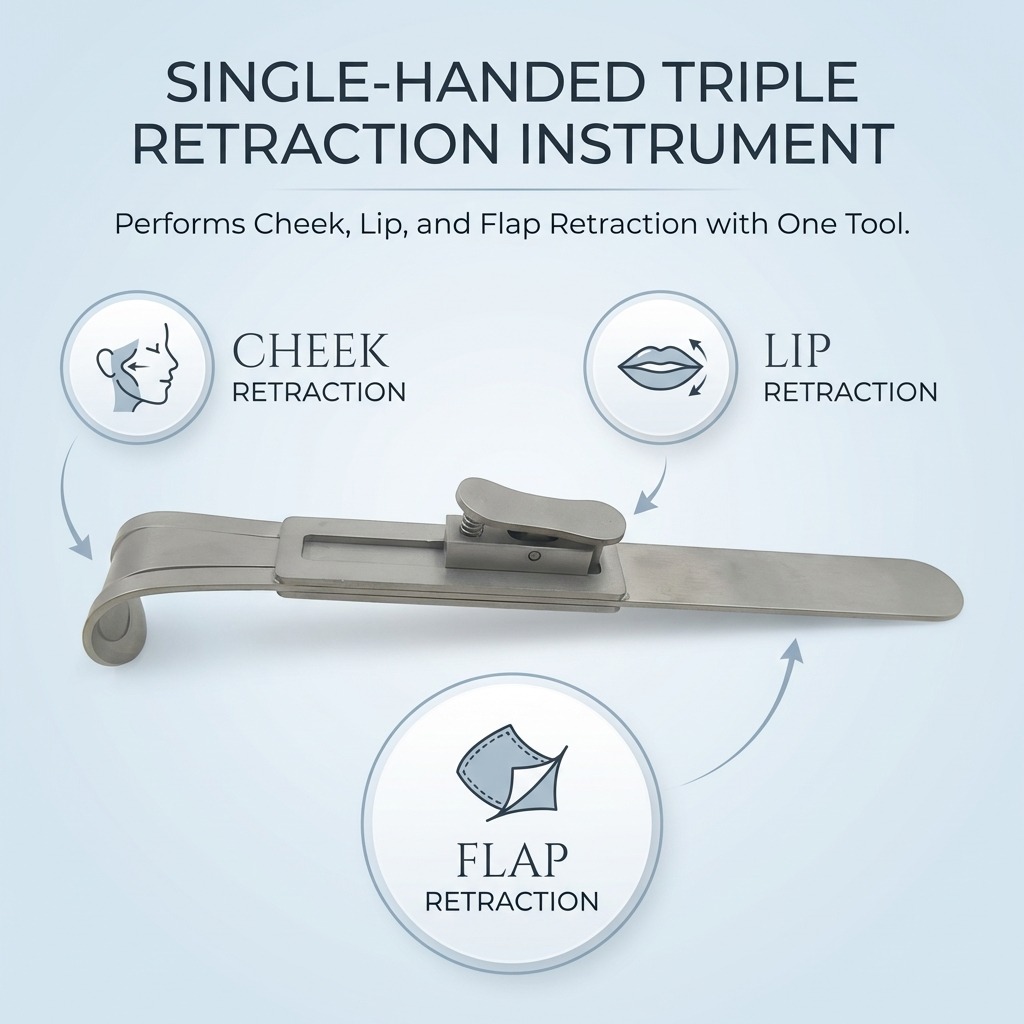 Julldent Dual Cheek & Flap Retractor