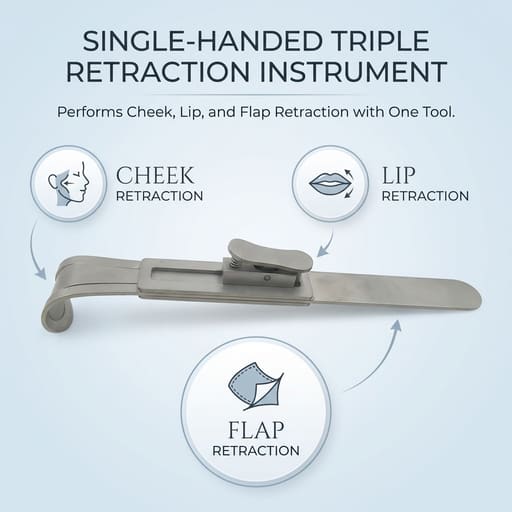 Julldent Dual Cheek & Flap Retractor