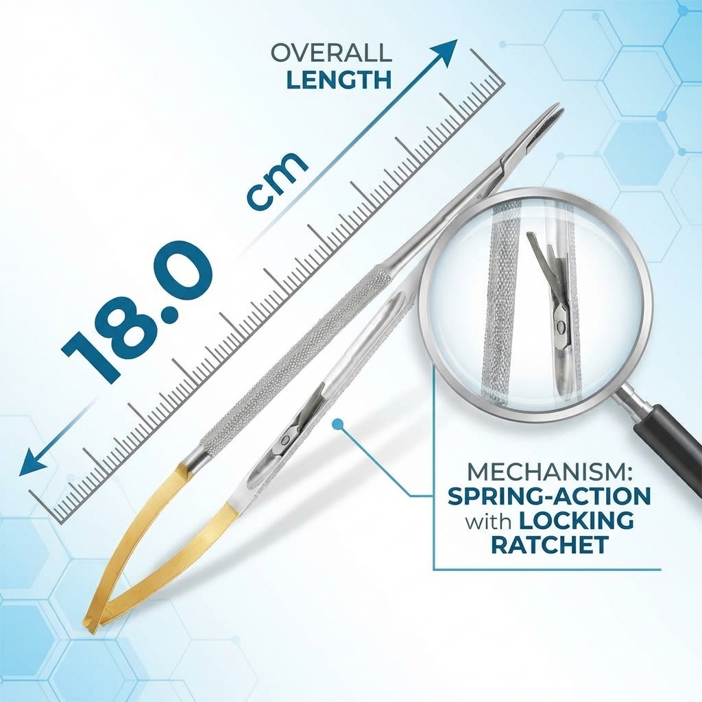 GDC Needle Holder Castroviejo TC 18cm - NH5024R