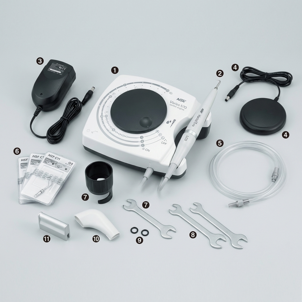 NSK Varios 570EU Ultrasonic Scaler with 3 Tips (Y1001436)