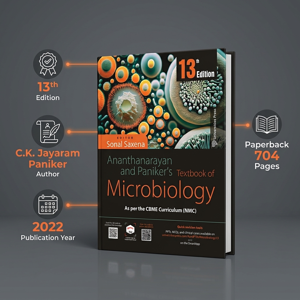 Ananthanarayan And Paniker's Textbook Of Microbiology 13th Edition (ISBN - 330659)