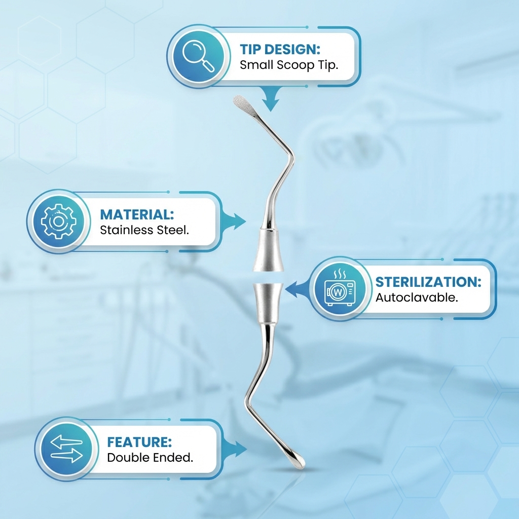 GDC Lucas Surgical Curette # 6 (CL85 # 6)