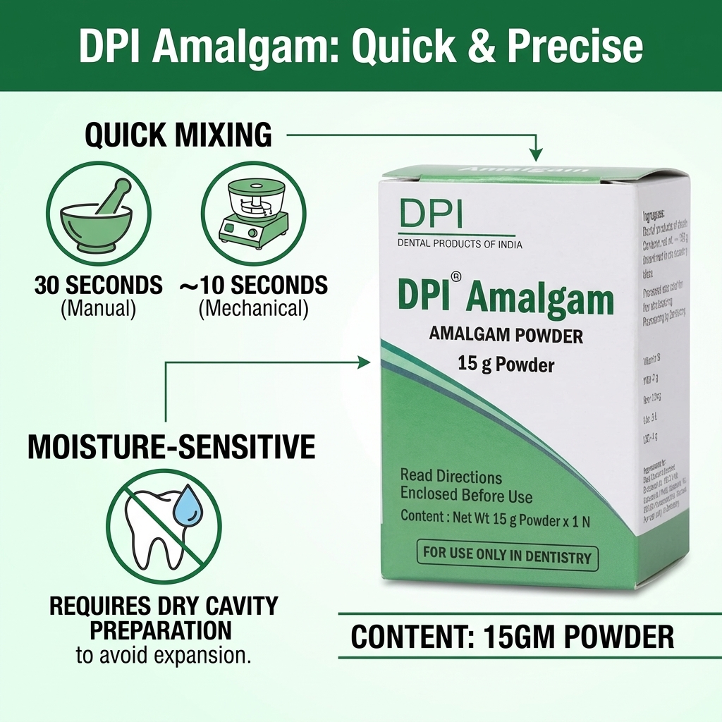 DPI Dental Silver Amalgam Powder 15g