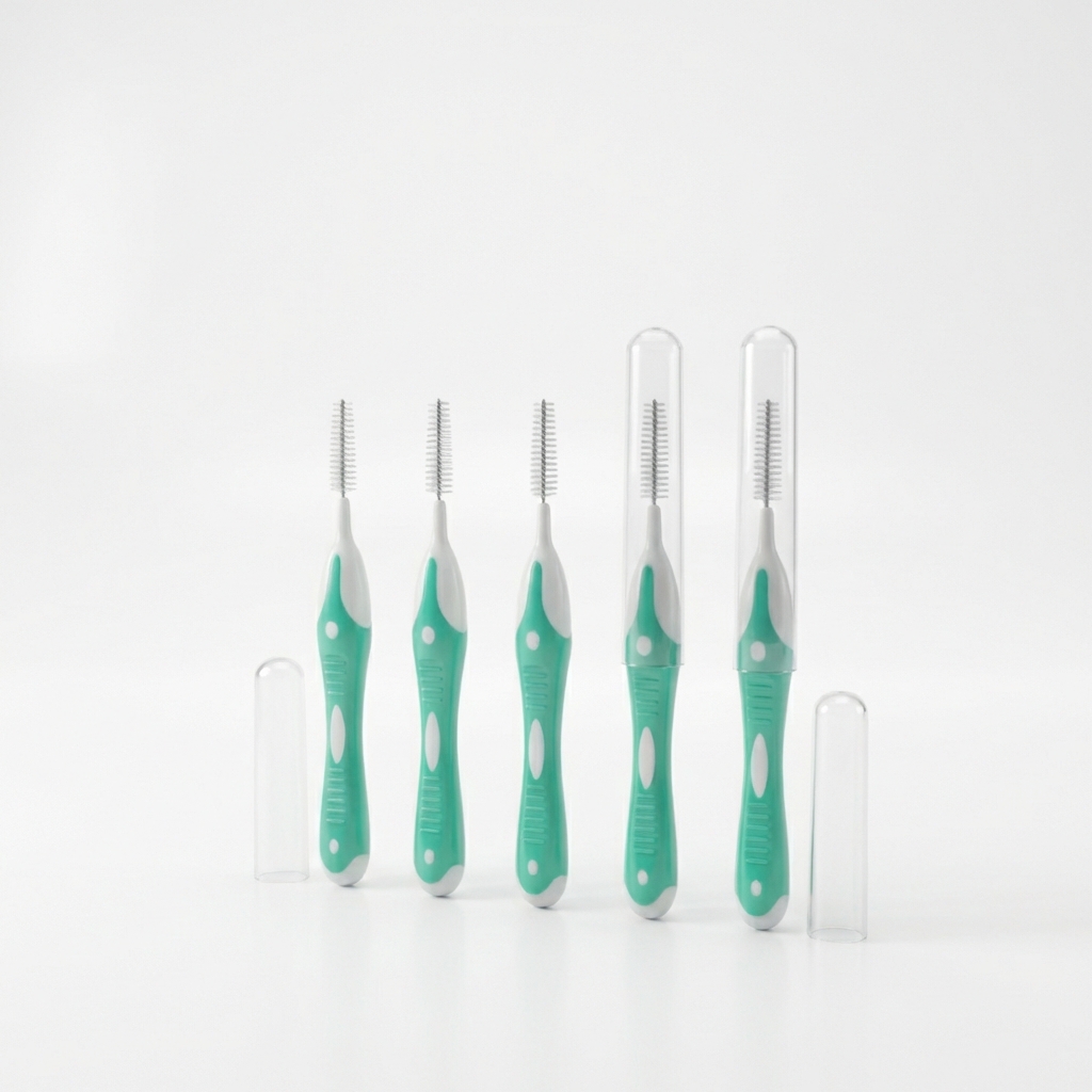 MyOra FlexiClean I-Shape Interdental Brush 0.6mm Green - Pack Of 1