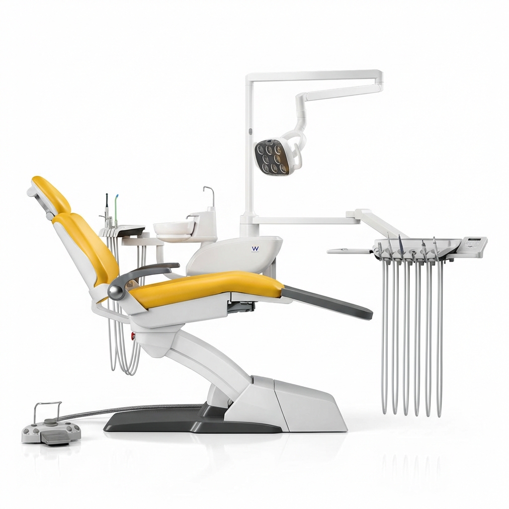 Waldent Optimus Dental Chair-Mango Yellow