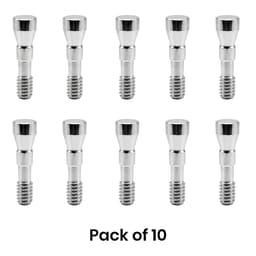 Mediden Straumann Bone Level RC Compatible Titanium Abutment Screw (S-64) (Pack of 10)