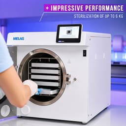 Melag Vacuclave 123 B-Class Front Loading Autoclave - 23Litres - 7