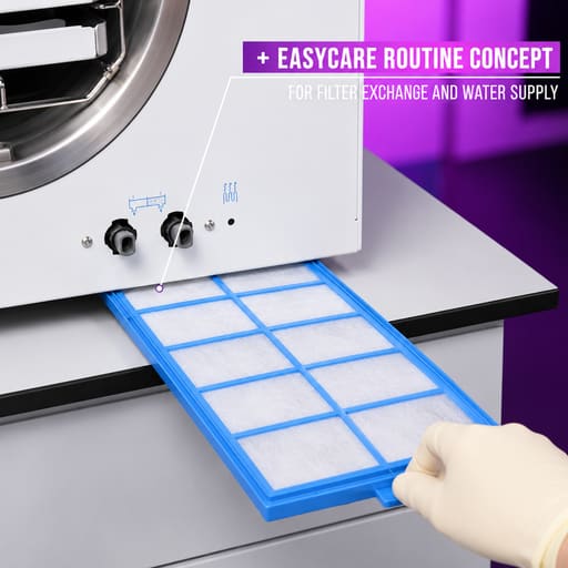 Melag Vacuclave 123 B-Class Front Loading Autoclave - 23Litres
