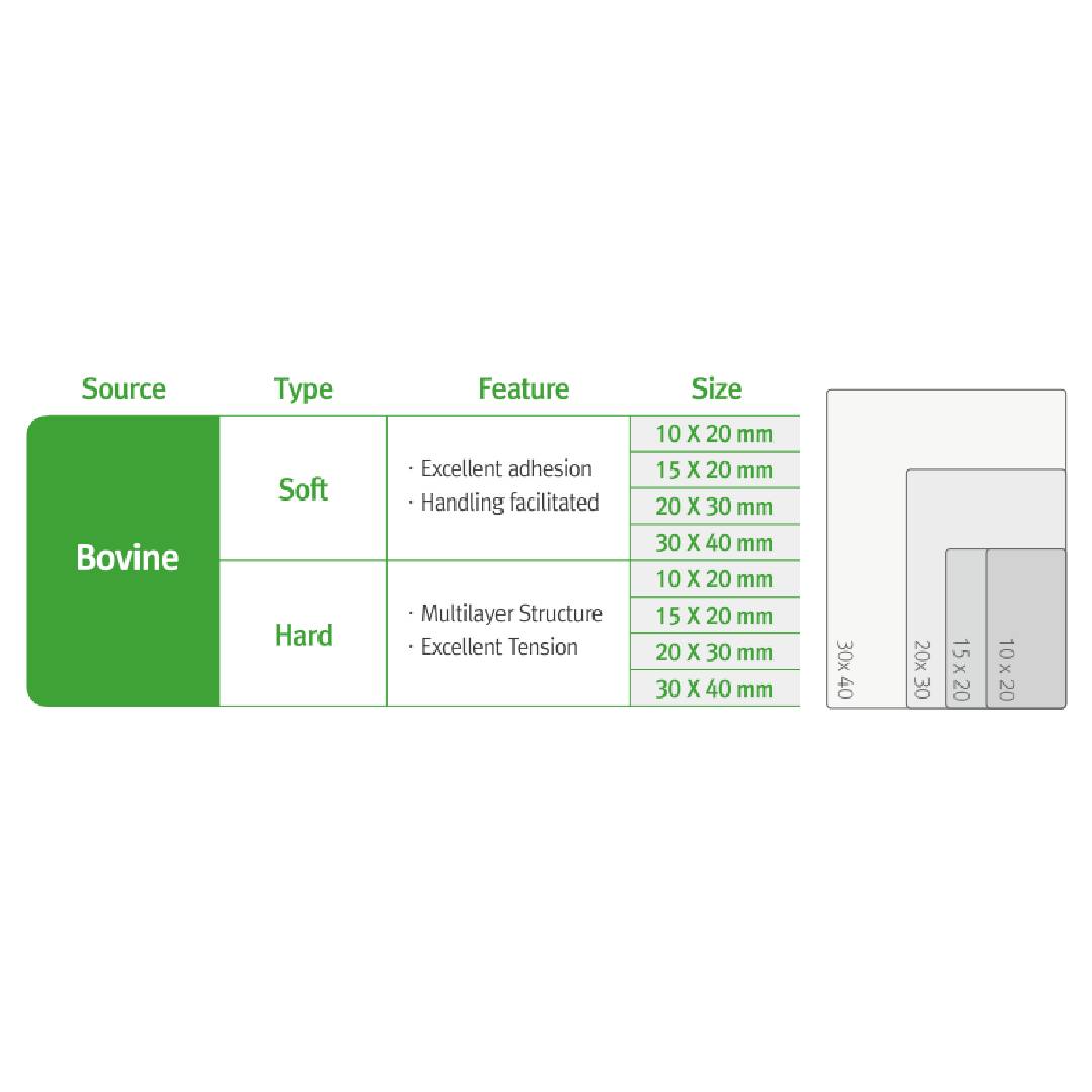 MedPark Colla Resorbable Collagen Membrane | Soft Type | 10mmX20mm