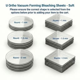 U Ortho Vacuum Forming Bleaching Sheets - Soft - 3
