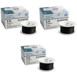 Meril Filasilk Black Braided Silk Suture Reels (Pack of 6) - 2