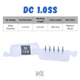 MiK Deep Chamfer FG Diamond Burs (Pack of 5) - 3