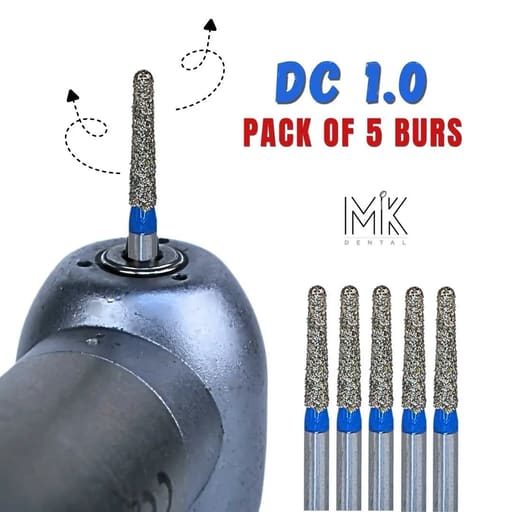 MiK Deep Chamfer FG Diamond Burs (Pack of 5)