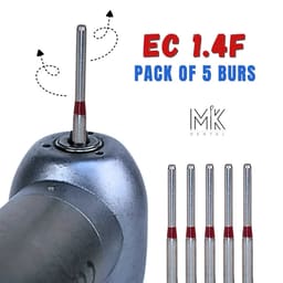 Mik End Cutting Finishing FG Diamond Burs - EC 1.4F (Pack Of 5) - 2