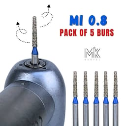 Mik Modified Interdental FG Diamond Bur - MI 0.8 (Pack Of 5)  - 2