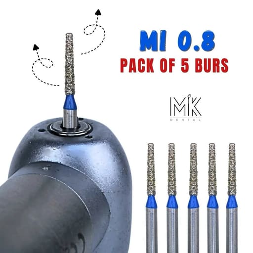 Mik Modified Interdental FG Diamond Bur - MI 0.8 (Pack Of 5)