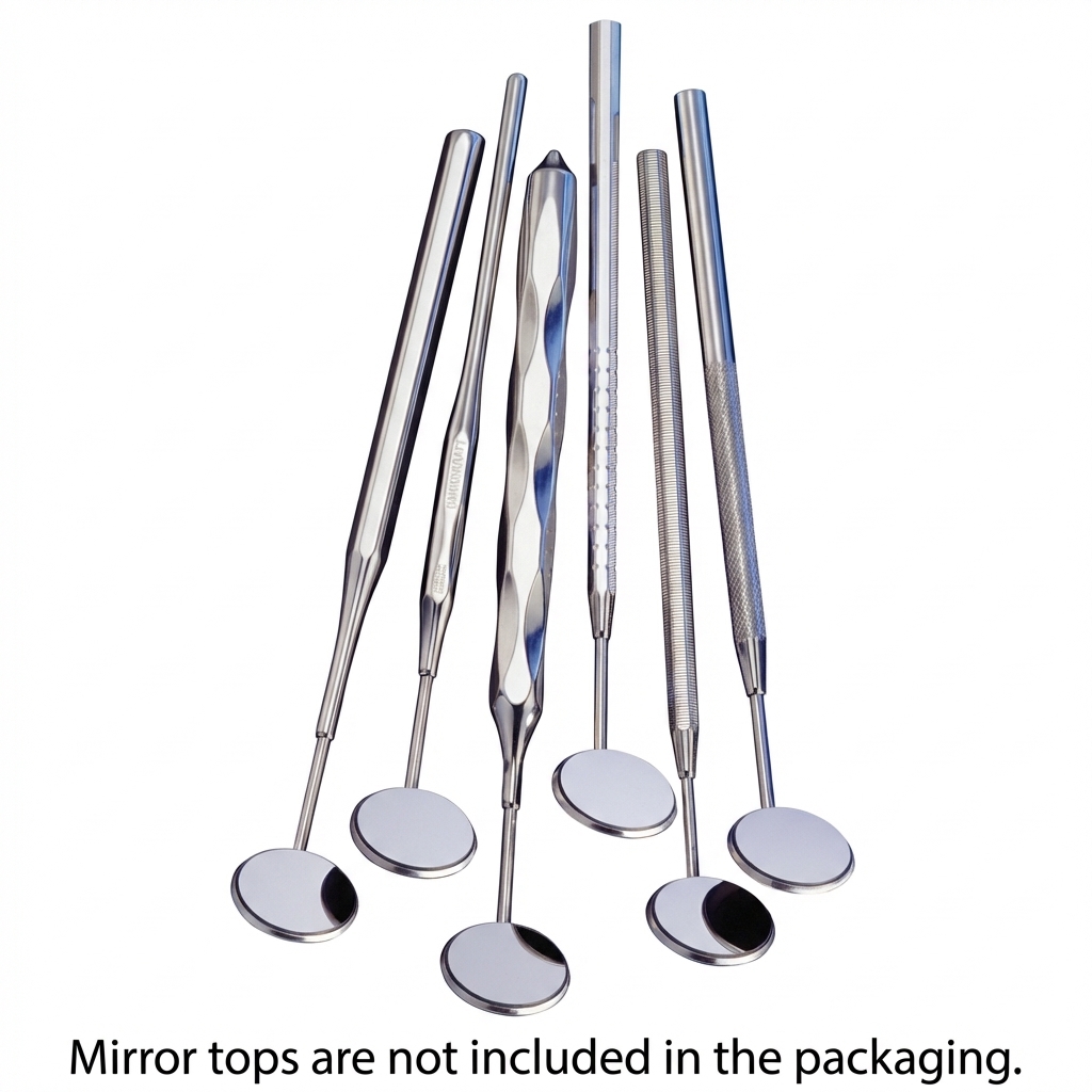 Hahnenkratt Stainless Steel Handles for Mouth Mirrors 1/pk