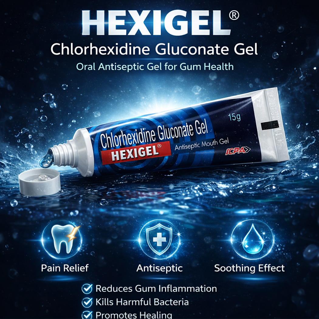 ICPA Hexigel Antiseptic Mouth Gel For Mouth Ulcers (Pack of 12)
