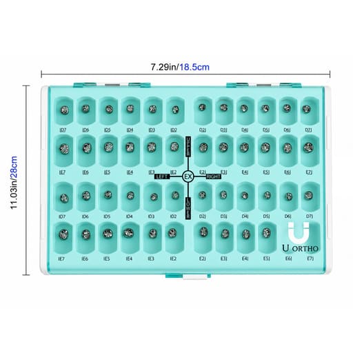 U Ortho Stainless Steel Primary Molar Crown - Assorted Kit (Set of 48)