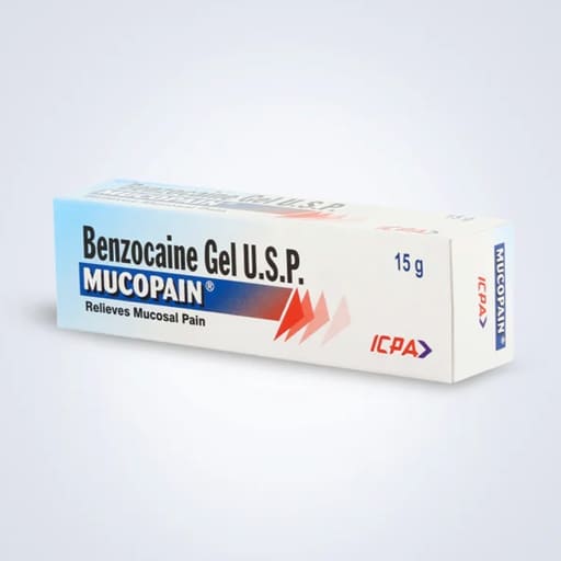 ICPA Mucopain Benzocaine Gel For Mouth Ulcers (Pack of 12)