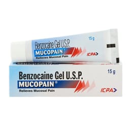 ICPA Mucopain Benzocaine Gel For Mouth Ulcers (Pack of 12)