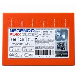 Neoendo Flex Glide File 21mm 2% #16 (Pack of 3)