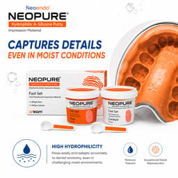 Neoendo NeoPure Hydrophilic A-Silicone Putty Elastomeric Impression Material (Fast Set) - 4
