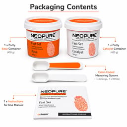 Neoendo NeoPure Hydrophilic A-Silicone Putty Elastomeric Impression Material (Fast Set) - 2