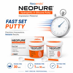 Neoendo NeoPure Hydrophilic A-Silicone Putty Elastomeric Impression Material (Fast Set) - 3