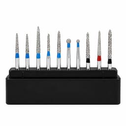 NewDiamond Ceramic Restoration FG Airotor Bur Kit - Pack of 10 Burs (FG-107) - 3