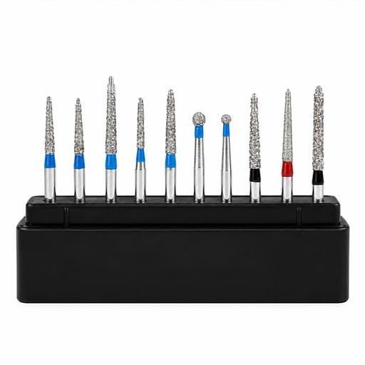 NewDiamond Ceramic Restoration FG Airotor Bur Kit - Pack of 10 Burs (FG-107)