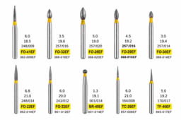 NewDiamond Composite Repair FG Airotor Bur Kit - Pack of 10 Burs (FG-117) - 2
