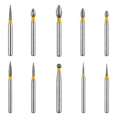 NewDiamond Composite Repair FG Airotor Bur Kit - Pack of 10 Burs (FG-117)