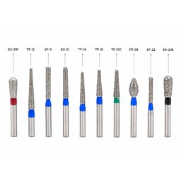 NewDiamond Crown Preparation Molar Teeth FG Airotor Bur Kit - Pack of 10 Burs (FG-102) - 4