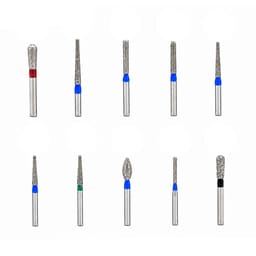 NewDiamond Crown Preparation Molar Teeth FG Airotor Bur Kit - Pack of 10 Burs (FG-102) - 1